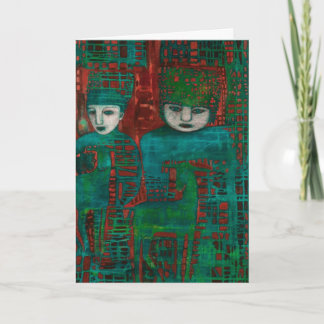 Zal het Gedwee Wenskaart Feestdagen Kaart