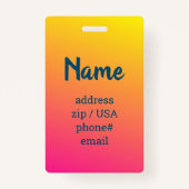 Zal het getij mijn stoel spatten - Bagagelabel Badge (Achterkant)