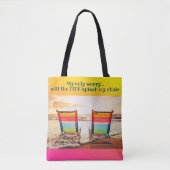 Zal het getij mijn stoel Tas spatten? (Voorkant)