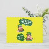 Zal het goud omzetten in Crypto Grappige St. Patri Feestdagenkaart (Staand voorkant)