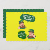 Zal het goud omzetten in Crypto Grappige St. Patri Feestdagenkaart (Voorkant / Achterkant)