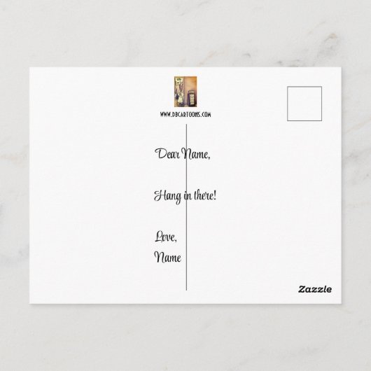 Zal het ooit Poster beëindigen Briefkaart (Achterkant)