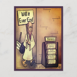 Zal het ooit Poster beëindigen Briefkaart