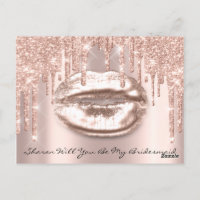 Zal het Roos van Bridesmaid Glitter in lichte opha