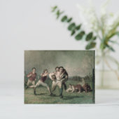 Zal hij het doen? briefkaart (Staand voorkant)