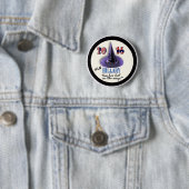 Zal Hillary in 2016 lopen? Ronde Button 5,7 Cm (In situ)