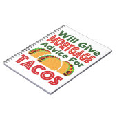 Zal Hypothecair advies geven voor Tacos Lender Bro Notitieboek (Linkerzijde)