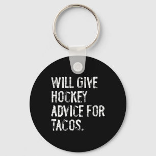 Zal ijshockeyadvies geven voor taco's Grappige ijs Sleutelhanger