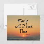 Zal ik de Bijbelverse met de oceaan zoeken? Briefkaart (Voorkant / Achterkant)