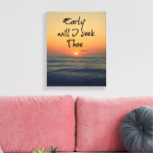 Zal ik de Bijbelverse met de oceaan zoeken? Canvas Afdruk (Insitu (Woonkamer))