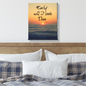 Zal ik de Bijbelverse met de oceaan zoeken? Canvas Afdruk (Insitu (Slaapkamer))