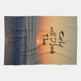 Zal ik de Bijbelverse met de oceaan zoeken? Theedoek