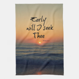 Zal ik de Bijbelverse met de oceaan zoeken? Theedoek