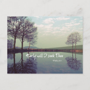 Zal ik de bijbelversie al vroeg zoeken? briefkaart