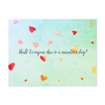 Zal ik dit vergelijken met een zomerdag? Sonnet 18