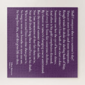 Zal ik dit vergelijken met een zomerdag? sonnet 18 legpuzzel (Horizontaal)