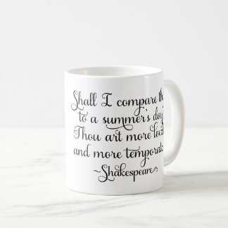 Zal ik het vergelijken met de zomerdag - Shakespea Koffiemok