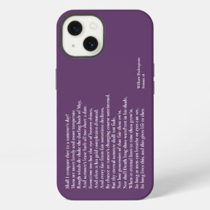 Zal ik je vergelijken met een zomerse dag? sonnet iPhone 13 hoesje