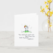 "Zal ik lopen of zal ik rijden?" blanco kaart? Kaart (Gele Bloem)