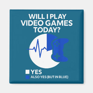 Zal ik vandaag videogames spelen Funny Gamer Gamin Magneet