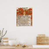 Zal ik ze vergelijken met een zomerdag Shakespeare Poster (Keuken)