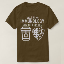 Zal immunologie advies geven voor thee t-shirt