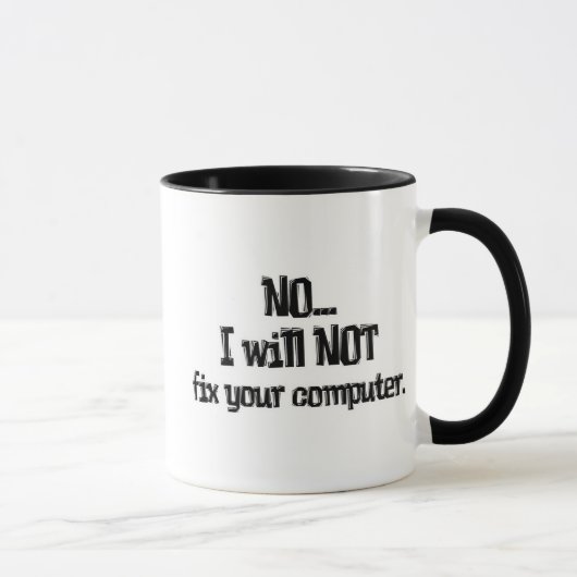 Zal JE Computer NIET Repareren Mok (Rechts)