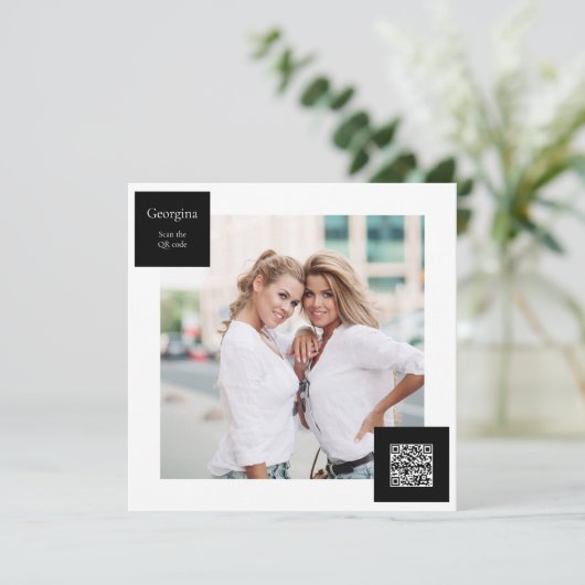 Zal je dat zijn?? QR-code Feestdagenkaart (Staand voorkant)