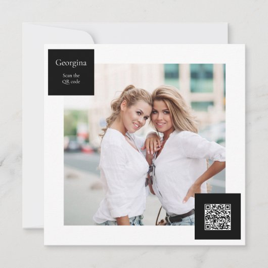 Zal je dat zijn?? QR-code Feestdagenkaart (Voorkant)