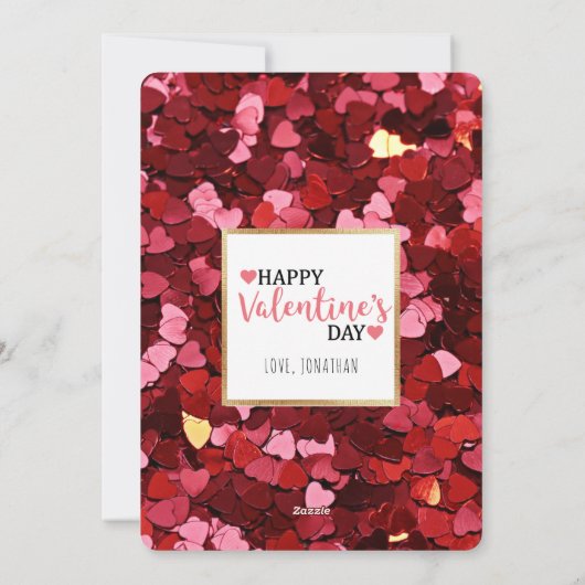 Zal je de Valentijnsdag zijn van mijn grappige rod Feestdagenkaart (Achterkant)