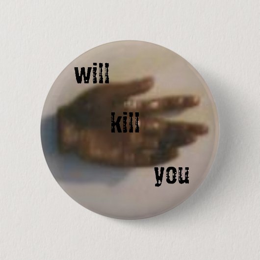 zal je doden ronde button 5,7 cm (Voorkant)