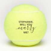 Zal je me huwelijk voorstellen? tennisballen (Voorkant)