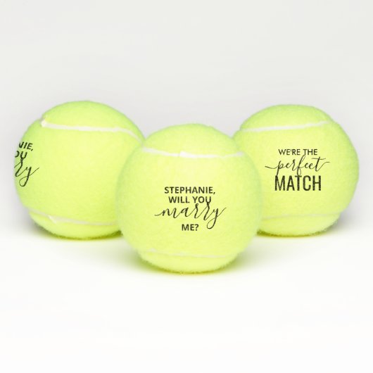 Zal je me huwelijk voorstellen? tennisballen (Multi)
