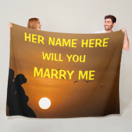 ZAL JE ME MARRY? FLEECE DEKEN