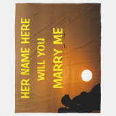 ZAL JE ME MARRY? FLEECE DEKEN (Voorkant)