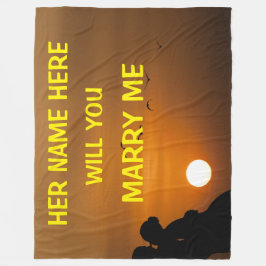 ZAL JE ME MARRY? FLEECE DEKEN