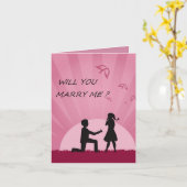 ZAL JE ME MARRY? KAART (Gele Bloem)