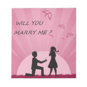 ZAL JE ME MARRY? NOTITIEBLOK (Voorkant)