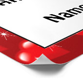 Zal je me Poster van de rode harten trouwen? (Hoek)