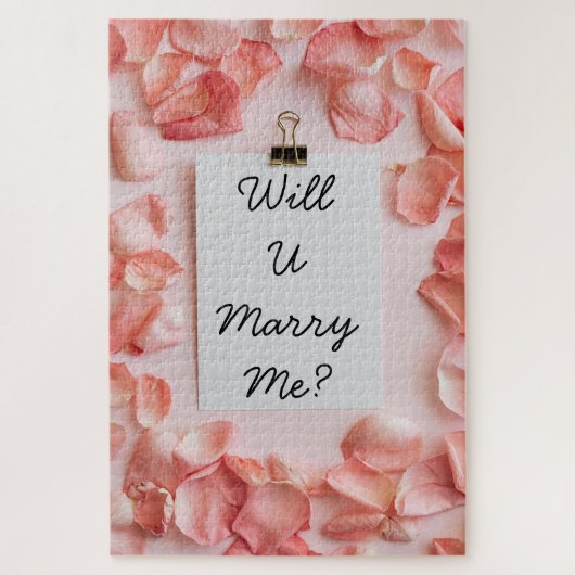 "Zal je me trouwen?" Jigzaag Puzzle Legpuzzel (Verticaal)