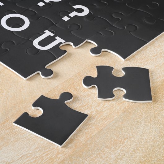 Zal je me trouwen met een aangepaste Opticieschema Legpuzzel (Zijkant)