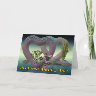 Zal je me trouwen, voorstel? kaart