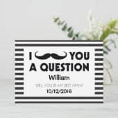 Zal je mijn beste Mustache Black Stripes zijn? Kaart (Staand voorkant)