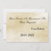 Zal je mijn beste uitnodiging zijn? (Achterkant)