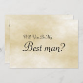 Zal je mijn beste uitnodiging zijn? (Voorkant / Achterkant)