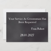 Zal je mijn beste uitnodiging zijn? (Achterkant)