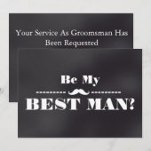 Zal je mijn beste uitnodiging zijn? (Voorkant / Achterkant)