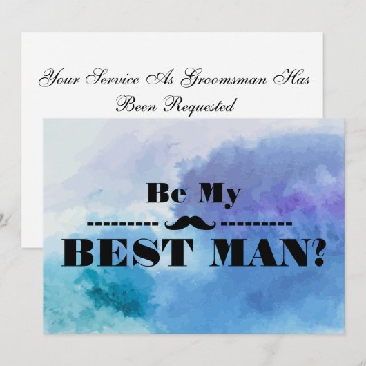 Zal je mijn beste uitnodiging zijn? (Voorkant / Achterkant)