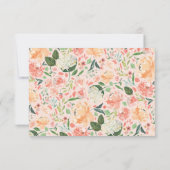Zal je mijn Bloemenmeisje Spring Blush Floral Tan Kaart (Achterkant)