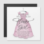 Zal je mijn Bloemenmeisje-voorstel Magnetisch zijn (Voorkant / Achterkant)